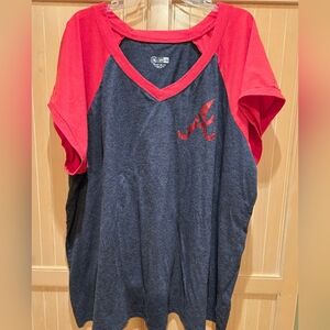 Torrid MLB Braves Tee 5X EUC
